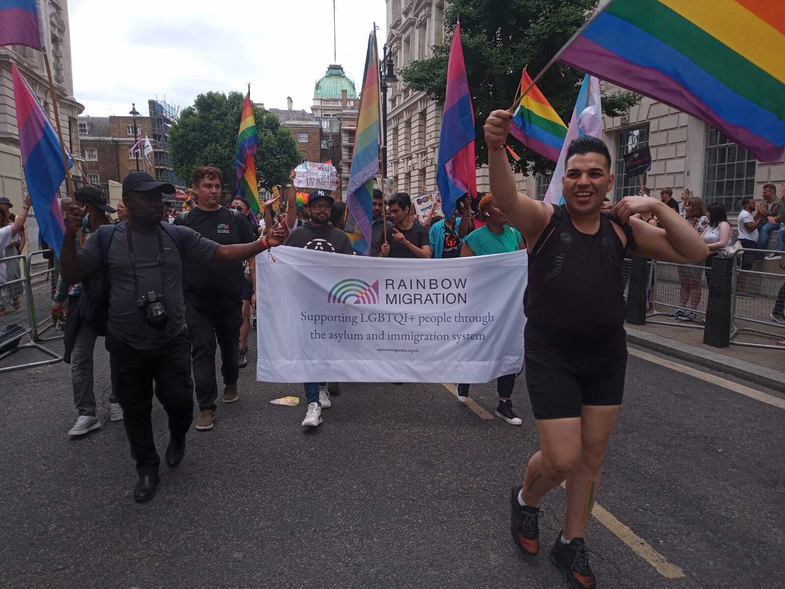 Rainbow Migration service users at Pride London